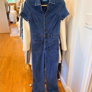Show Me Your MuMu Blue Denim Jumpsuit
